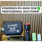 Powerdex PD-9000 Su Geçirmez 20 Watt 2000 Lümen Süper Güçlü LED Profesyonel Şarjlı El Feneri
