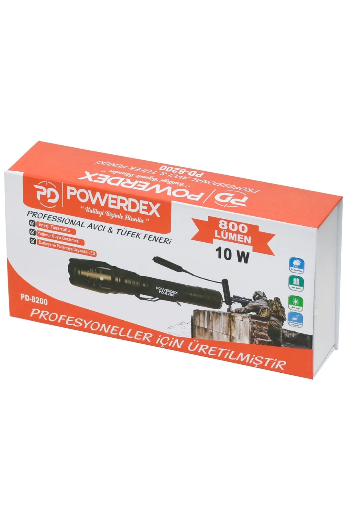 Powerdex PD-8200 10W Şarjlı Tüfek Feneri